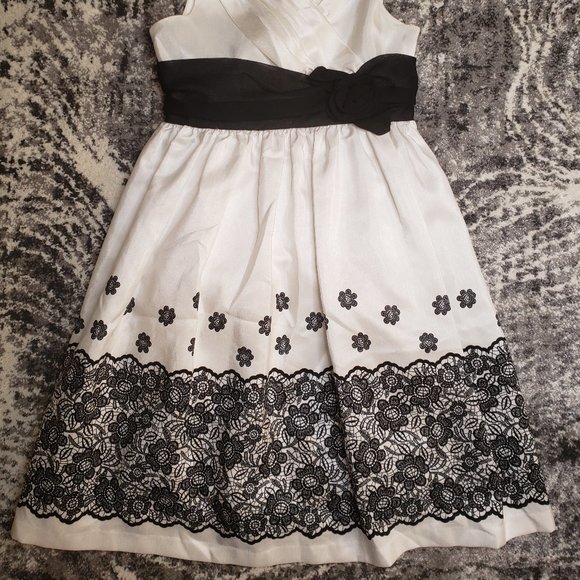 Black and White Dress for Girls - Picture 10 of 10